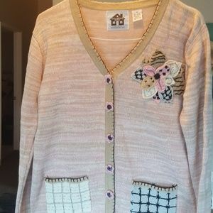 Storybook Knits Beige Knit Pockets Sweater